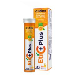 Eticplus Vitamina C 1.000 mg + Zinc 15 mg - Cont. 20 Comp. Efervescentes