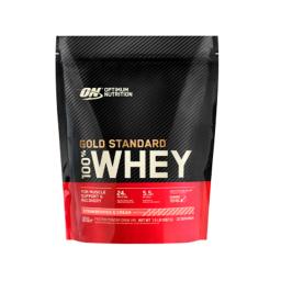 Gold Standard 100% Whey Strawberry y Cream Optimun Nutrition - Cont. 680 gr