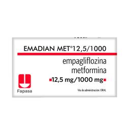 Emadian Met Empagliflozina 12,5 mg Metformina 1000 mg - Cont. 60 Comprimidos