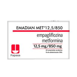 Emadian Met Empagliflozina 12,5 mg Metformina 850 mg - Cont. 60 Comprimidos