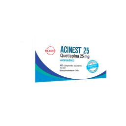Acinest Quetiapina 25 mg - Cont. 40 Comprimidos Recubiertos