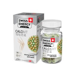 Swiss Energy Calcivit Calcio + Vitamina D3+ Vitamina K2 - Cont. 30 Capsulas