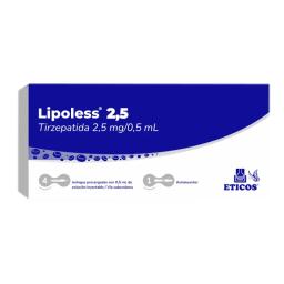 Lipoless Tirzepatida 2,5mg/0,5ml - Cont. 4 Jeringas Prellenadas + Autoinyector
