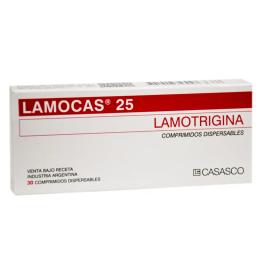 Lamocas Lamotrigina 25 mg - Cont. 30 Comprimidos