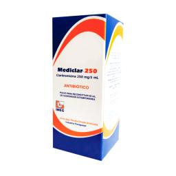 Mediclar Claritromicina 250 mg - Jarabe de 60 mL