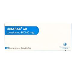 Lurapax Lurasidona 60 mg - Cont. 30 Comprimidos Recubiertos