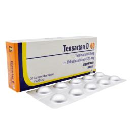 Tensartan D Telmisartan 40 mg + Hidroclorotiazida 12,5 mg - Cont. 30 Comprimidos