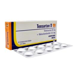 Tensartan D Telmisartan 80 mg + Hidroclorotiazida 12,5 mg - Cont. 30 Comprimidos