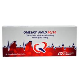 Omesax Olmesartan Medoxomilo 40 mg Amlodipino 10 mg - Cont.30 Comprimidos