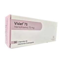 Vislet Venlafaxina 75 mg - Cont. 30 Capsulas de Liberacion Prolongada