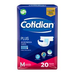 Pañales de Adulto Cotidian Plus Incontinencia Fuerte M - Cont. 20 unidades