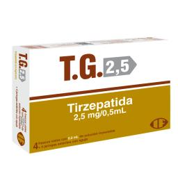 T.G. 2,5 Tirzepatida 2,5 mg/0,5 ml - Frasco Solucion Inyectable 4 Unidades