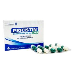 Pricistin 300 Gabapentina 300 mg - Caja con 30 cápsulas