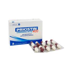 Pricistin 400 Gabapentina 400 mg - Caja de 30 capsulas