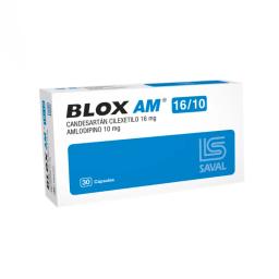 Blox AM 16/10 Candesartan Cilexetilo 16 mg Amlodipino 10 mg - Cont. 30 Capsulas