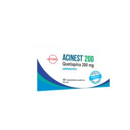 Acinest Quetiapina 200 mg - Cont. 40 Comprimidos Recubiertos