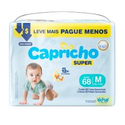 Pañal Super M Capricho - Cont.68 unidades