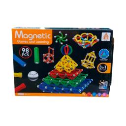 Juegos Mágneticos y Aprendizaje +6 años - Cont. 98 piezas