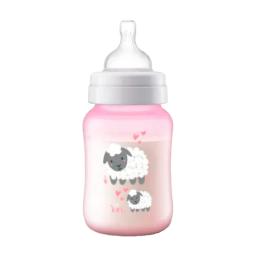 Biberon Anticólicos 1m+ Rosa Philips Avent c/ Diseño - 260mL