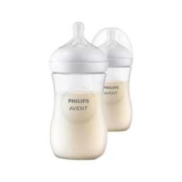 Set de 2 Biberones Natural Response Transparente Philips Avent - 240mL