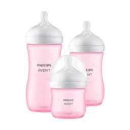 Set de 3 Biberones Natural Response Rosa Philips Avent 125ml/260ml/330ml