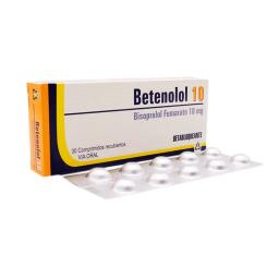 Betenolol Bisoprolol Fumarato 10 mg - Cont. 30 Comprimidos
