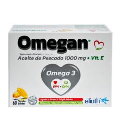 Omegan 3 Aceite de Pescado 1000 mg + Vitamina E - Cont. 30 Capsulas