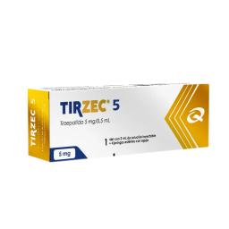 Tirzec Tirzepatida 5 mg/0,5 ml - Cont.1 Solucion Inyectable+ 4 Jeringas