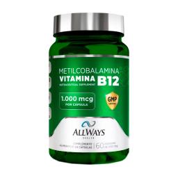 Suplemento Nutricional Metilcobalamina B12 Allways Health - Cont. 60 Capsulas