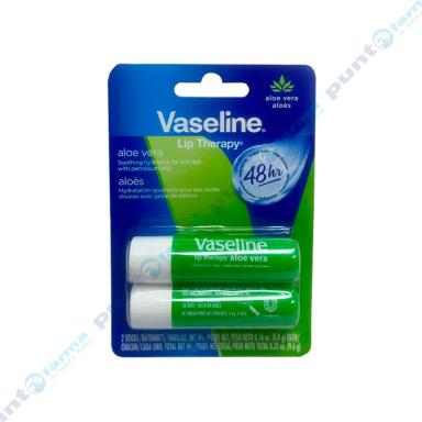Balsamo Labial Lip Therapy Aloe Vera Vaselina - Cont.2 unidades