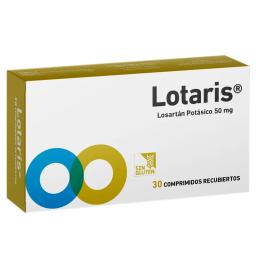 Lotaris Losartán Potásico 50 mg - Cont. 30 Comprimidos Recubiertos