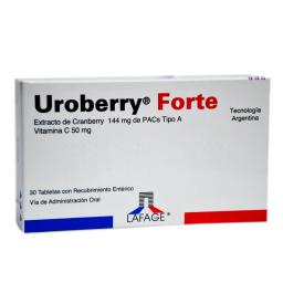 Uroberry Forte - Cont. 30 Tabletas con Recubrimiento Entérico