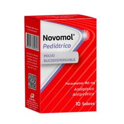 Novomol Pediátrico Bucodispersable Paracetamol 160 mg - Cont. 10 Sobres