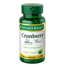 Cranberry With Vitamin C Natures Bounty - Cont. 120 Capsulas