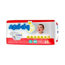 Pañal Grande Agubaby - Cont.60 unidades