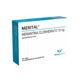 Merital Memantina Clorhidrato 10 mg - Cont. 30 Comprimidos Recubiertos
