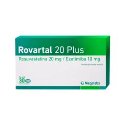Rovartal Plus Rosuvastatina 20 mg Ezetimiba 10 mg - Cont. 30 Comprimdos