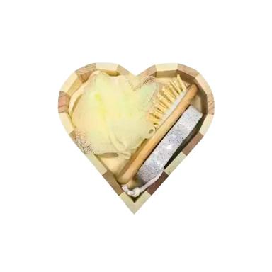 Kit Baño Corazon 4 Piezas Texco