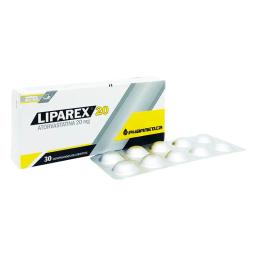 Liparex 20 Atorvastatina 20 mg - Cont. 30 Comprimidos Recubiertos