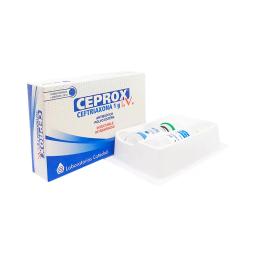Ceprox  I.V. Ceftriaxona 1 g - Cont. 1 Frasco Ampolla 1 Solvente 10 mL