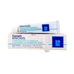 Rinogel Cromoglicato de Sodio 4% Clorhidrato de Nafazolina 0,05% Cassará - Gel Nasal 15 mL