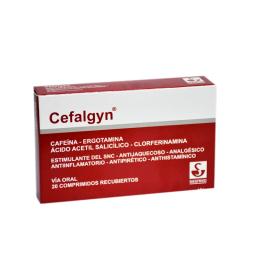 Cefalgyn Tartrato de Ergotamina - Caja de 20 comprimidos recubiertos