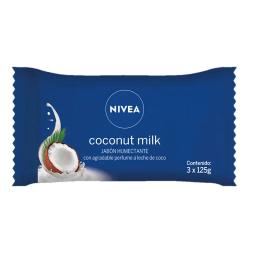 Pack Jabón Nivea Coconut Milk - Cont.3x125 gr