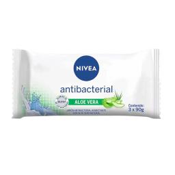 Pack Jabón Nivea Antibacterial Aloe Vera - Cont.3 unidades