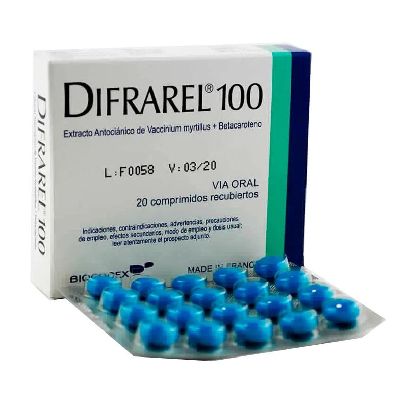 Difrarel® 100 - Caja de 20 Comprimidos Recubiertos.
