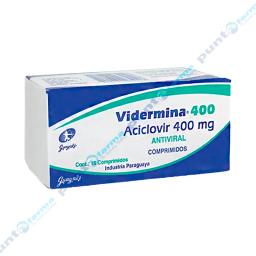 Vidermina Aciclovir 400 mg - Caja de 15 comprimidos