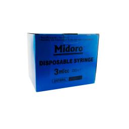 Jeringa Azul Slip - Cont. 100 unidades de 3 mL