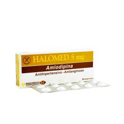 Halomed 5 mg  Amlodipina - Caja de 30 Comprimidos