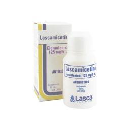Lascamicetina Cloranfenicol 125mg/5ml - Contenido de 50ml