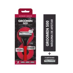 Maquina de Afeitar Groomen 500 1Mang+3 Cartuchos